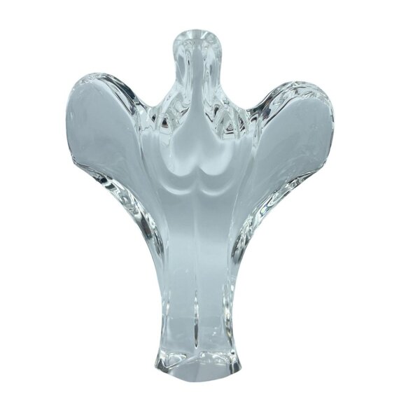 Val St Lambert Crystal Angel Belgium Crystal Figurine Paperweight Signed - Picture 2 of 13